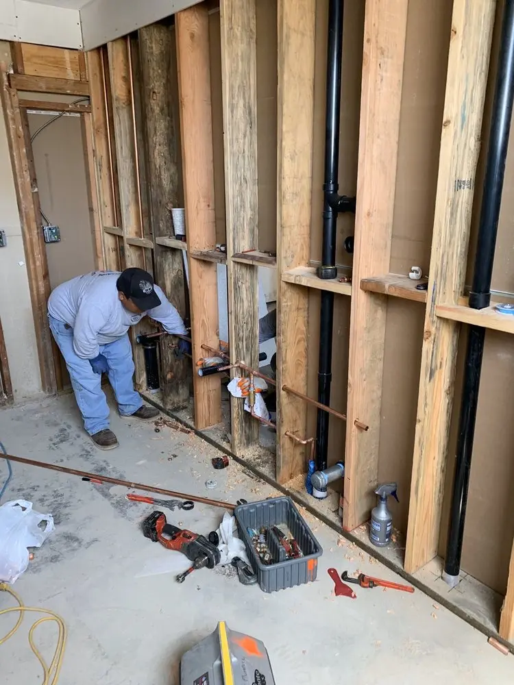 Commercial rough-in plumbing for Gas Line Repair in Hydeville